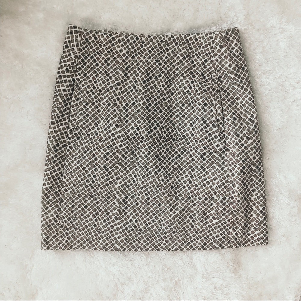LOFT Patterned Pencil Skirt Size 0